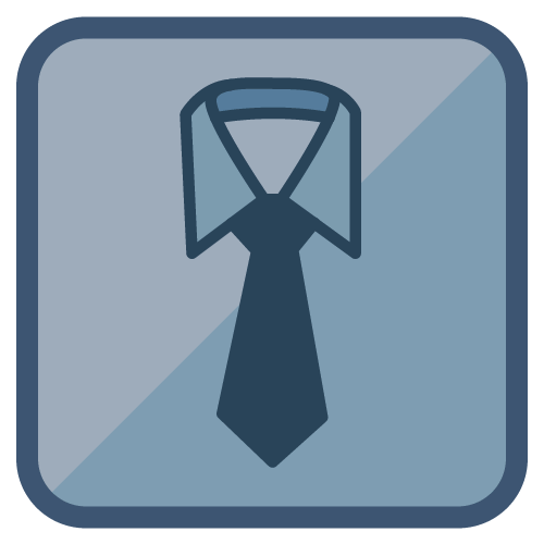 Krawatte mit Kragen Icon der Version professional